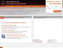 Tablet Screenshot of paris-diamant.com